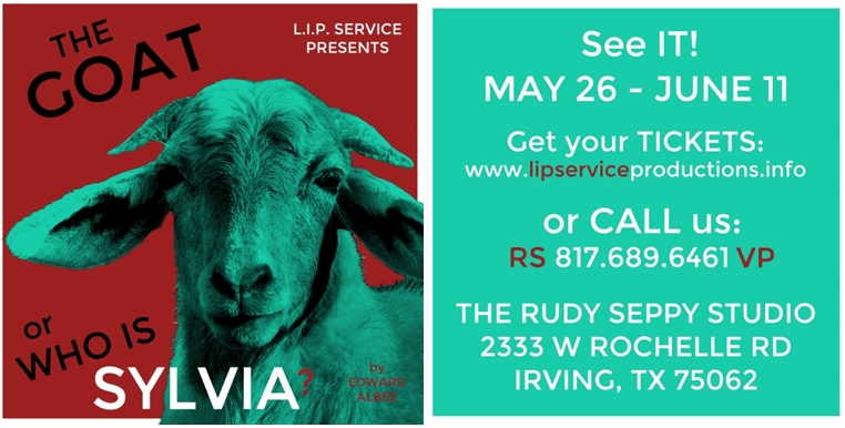 L.I.P. Service Productions - The Goat Or, Who is Sylvia? Logo